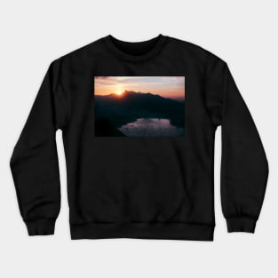 Rio de Janeiro Skyline With Christ the Redeemer at Sunset Crewneck Sweatshirt